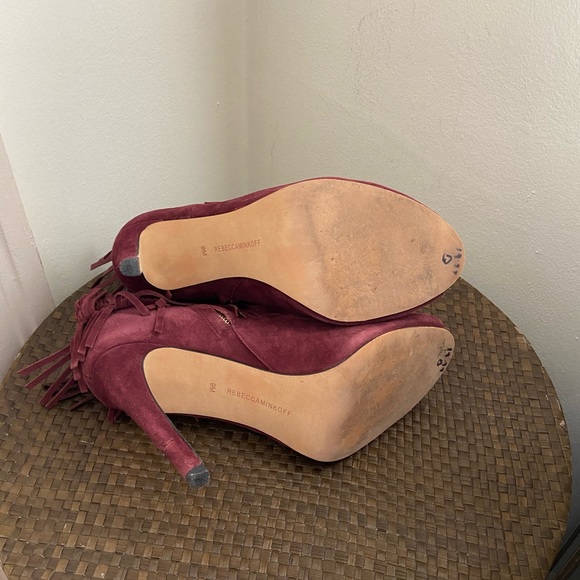 Rebecca Minkoff Rio Fringe open toe booties - Picture 4 of 4